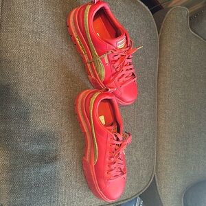 Puma Red/Gold Women’s Size 10 Mayze “I am determined” Sneakers